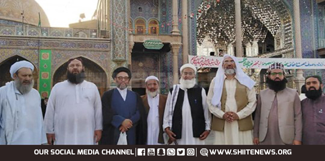 Pakistani delegation of Sunni Shia scholars visit holy shrine in Qom