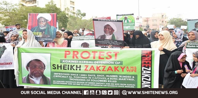 Free Zakzaky Movement protest demo