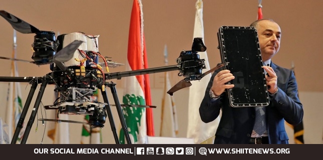 Lebanon exhibits drones, Israeli drones