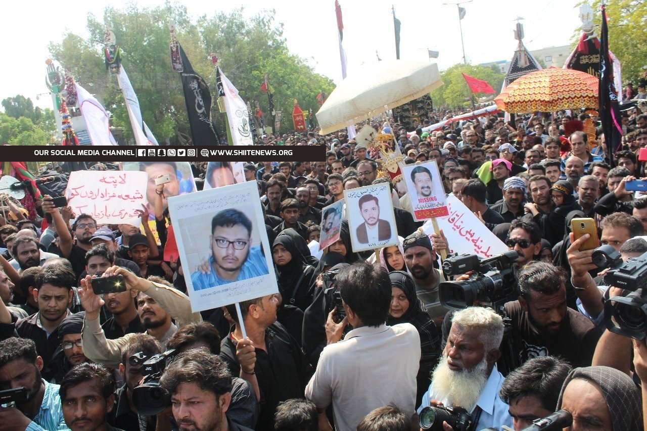 Protesters demand to release missing Shias forthwith