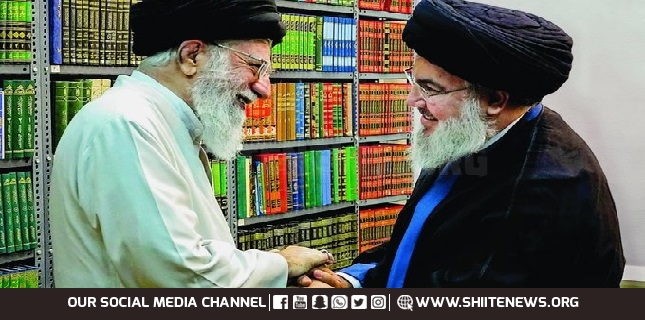 Official website released photo of Ayatollah Khamenei with Nasrallah