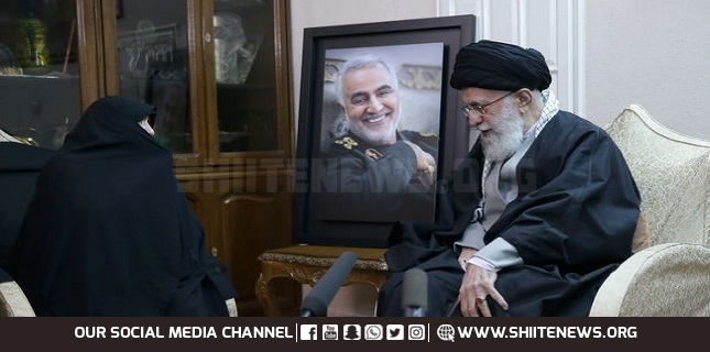 Ayatollah Khamenei offers condolences to Soleimani family