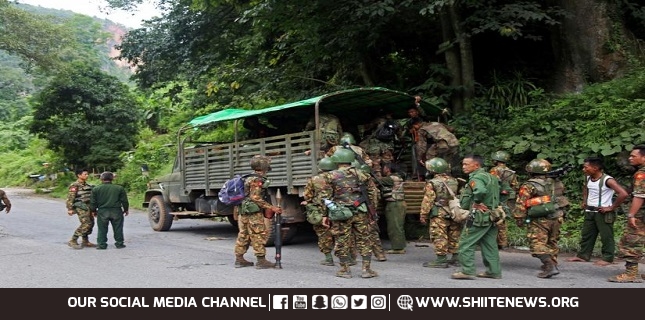 Myanmar troops