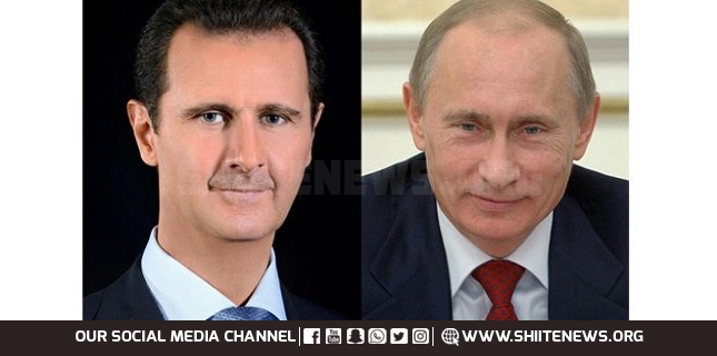 President Assad receives phone call from Putin on developments in Syria