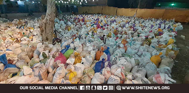 Shia organizations provide food items to needy people amid Coronavirus threat