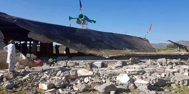 Terror blast in Shia mosque on Pak Afghan border leaves one martyred