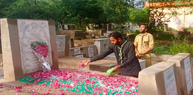 Imamia Scouts Parade at graves of martyrs