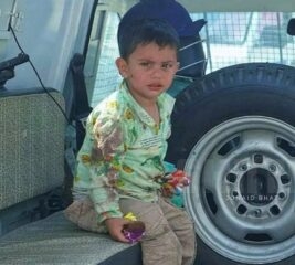 3-year-old Kashmiri child 