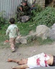 3-year-old Kashmiri child