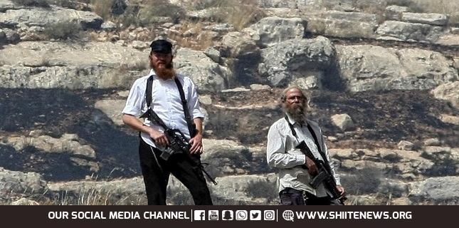 Armed Israeli settlers