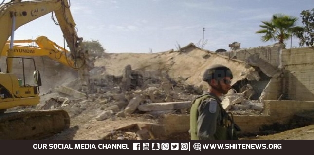 demolition of Palestinian facilities