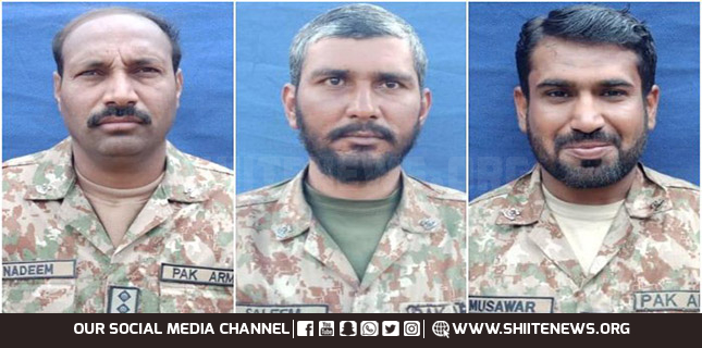 Three soldiers of Pakistan Army martyred in terrorist attack in South Waziristan