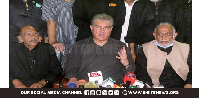 Minister Shah Mahmood Qureshi visits Imam Bargah Hussainabad in Multan