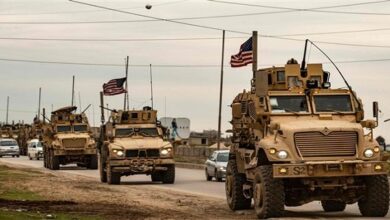 US convoy loaded