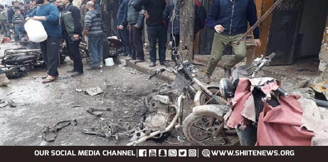 A Civilian killed, seven injured in explosion of motorcycle bomb in Aleppo