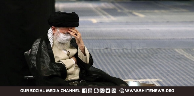 Ayatollah Khamenei at mourning