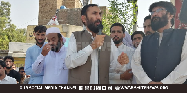 Allama Iqbal Behishti addresses sit in protest to condemn Shia genocide