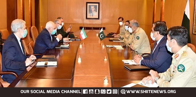 Iran Foreign Minister meets Pakistan Army Chief and Foreign Minister