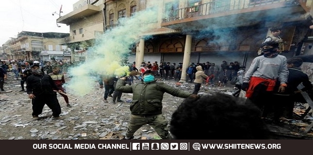 Protesters in Baghdad