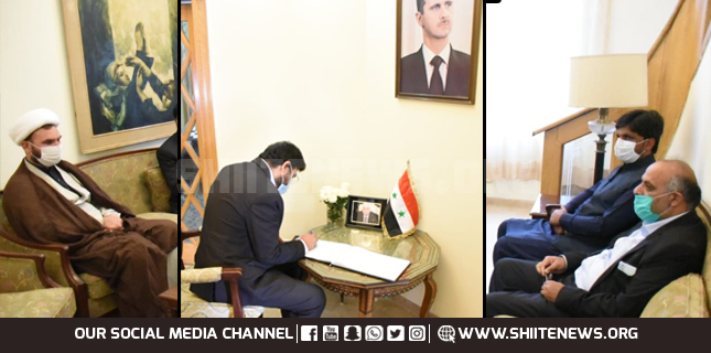 MWM delegation offers condolence over death of Syrian FM in embassy visit