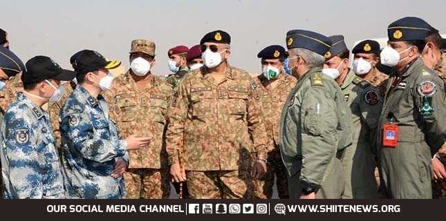 Army Chief inspects Pakistan China Joint Exercise