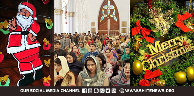 Christian community in Pakistan celebrating Christmas festival
