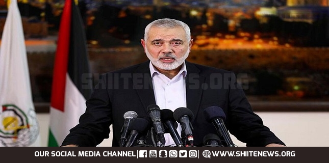 Haniyeh Hails Palestinian Resistance Drills, Reiterates Readiness to confront Any Zionist Aggression