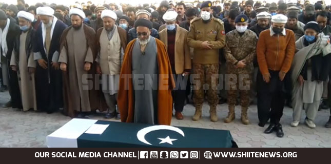 Martyr Major Muhammad Hussain Irshad laid to rest in Ali Abad