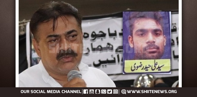 Father of victim of enforced disappearance Ali Haider Rizvi suffers heart attack