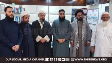 Allama Amin Shaheedi visits Jamia Binouria