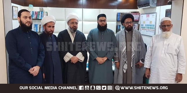 Allama Amin Shaheedi visits Jamia Binouria