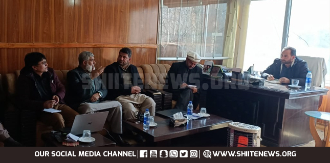 GB Agriculture Minister Kazim Meesam gets briefings after assuming charge