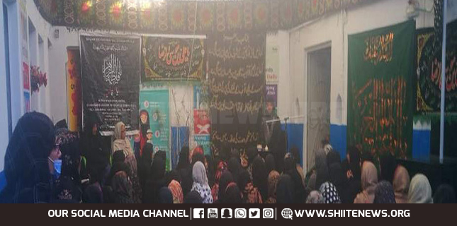 Women mourning congregations on martyrdom anniversary of Bibi Fatima