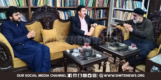 Faisal Karim Kundi led PPP delegation meets Allama Raja Nasir Abbas Jafari