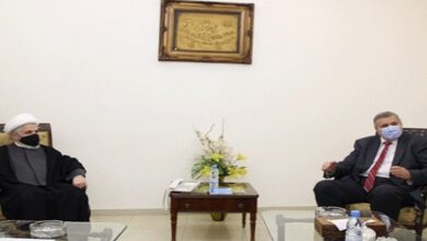Sheikh Qassem Welcomes UN Special Coordinator on End of His Mission