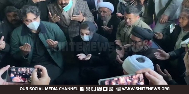 Opposition leaders Bilawal and Maryam Nawaz visit Quetta sit in camp