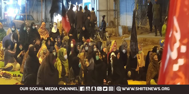 Sit in at Abbas Town Karachi against massacre of Hazara Shia coalminers