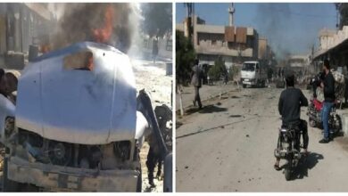 Car bomb blast in the Syrian city of Ras Al-Ain, 4 Civilians killed