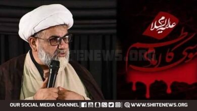 Allama Raja Nasir says followers of Imam Musa Kazim cannot be subdued