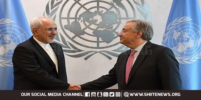 Zarif, Guterres discuss Yemen crisis, stress end to Saudi aggression