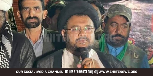 Allama Nazir Taqvi supports protest sit in against enforced disappearance