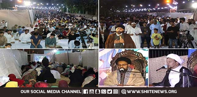 ISO congregational prayers held to celebrate Imam Mahdi birth anniversary