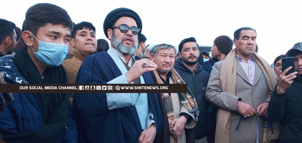 Allama Hashim Moosavi meets families of Shia missing persons