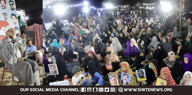 Sit in protest against enforced disappearance of Shias heading to 10th day