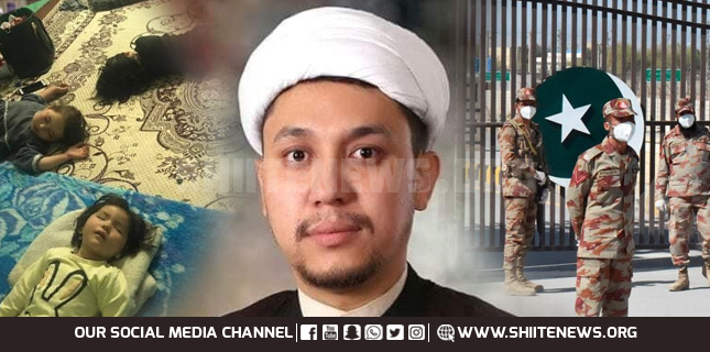 Maulana Asif Hussaini and his wife and minor children detained