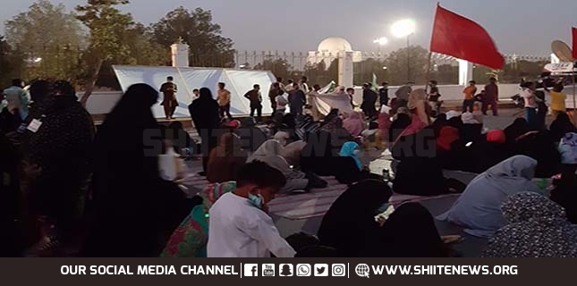 Sit in for end to enforced disappearance of innocent Shia Muslims begins in Karachi