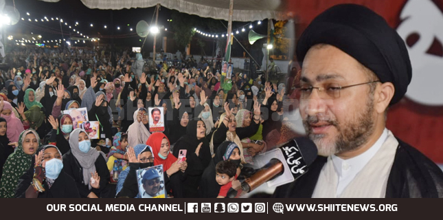 Allama Shahenshah Naqvi meets families of Shia Missing Persons