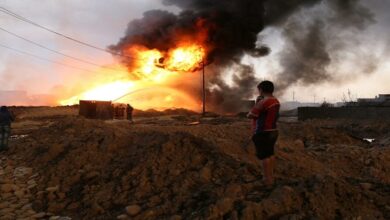 ISIL terrorists blow up two oil wells in Iraq's Kirkuk