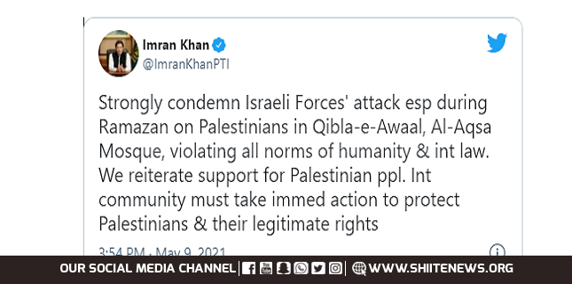 Prime Minister Imran Khan condemns Al-Aqsa mosque attack