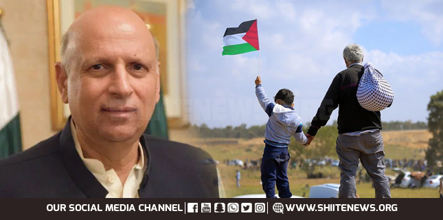 Punjab Governor Chaudhry Sarwar announces cash aid for oppressed Palestinians